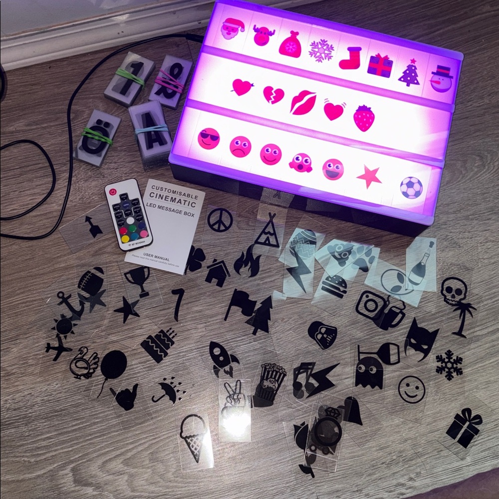 Light Up Message Board with Letters